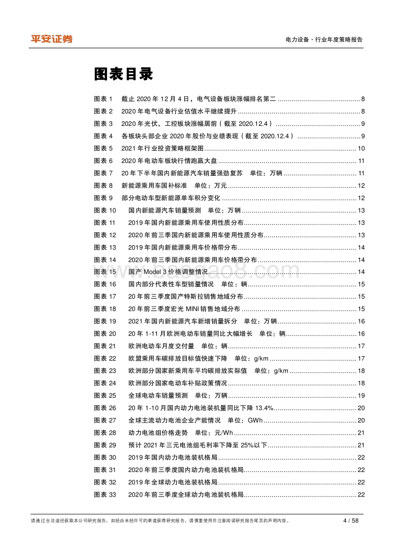 电力设备行业2021年度策略报告：行业景气维持，重视业绩弹性.pdf_第4页