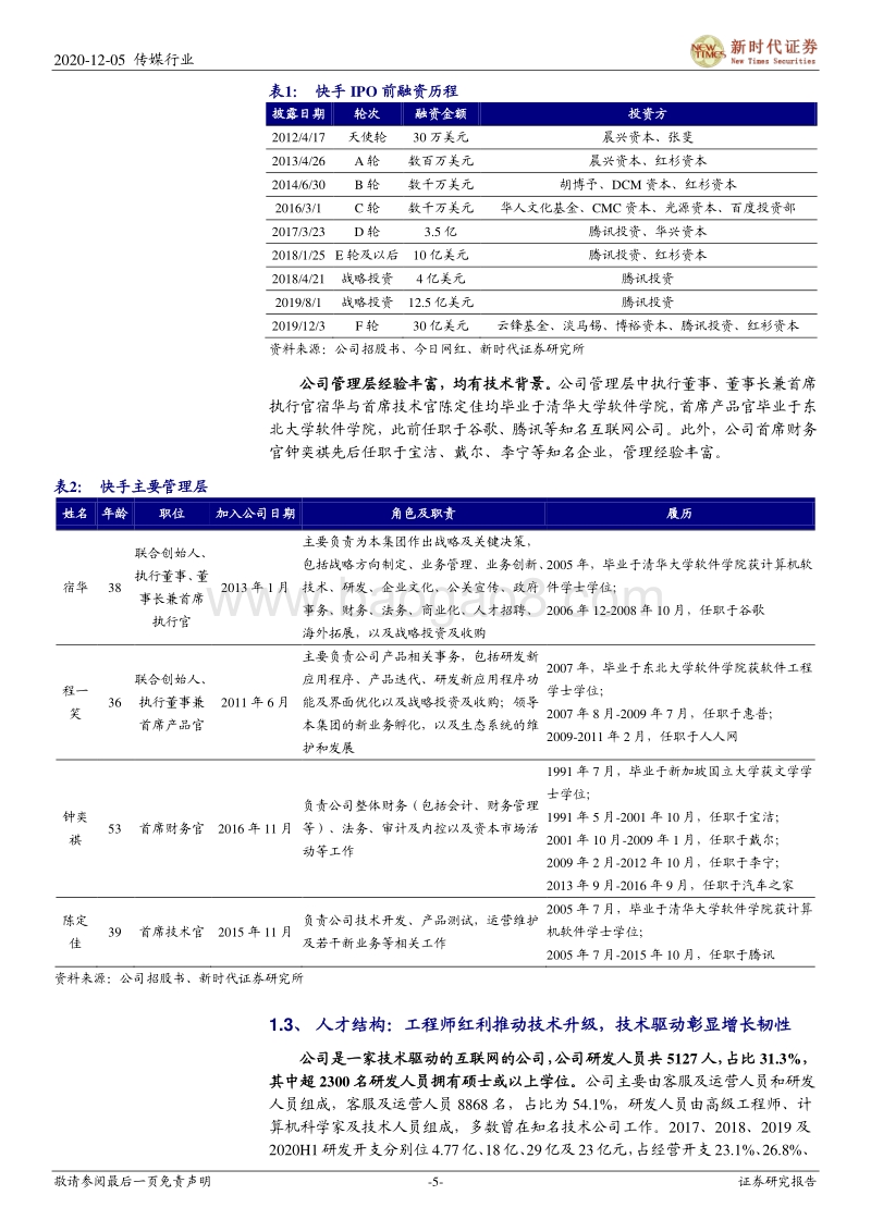 快手科技专题报告一：繁荣的老铁社区、进击的内容电商.pdf_第5页