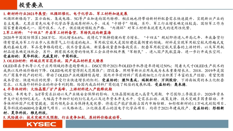 化工新材料行业2021年度投资策略：双循环新格局下，国产替代和军工材料迎历史性机遇.pdf_第2页