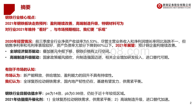 2021年钢铁行业投资策略：高端制造升级，特钢材料可为.pdf_第2页