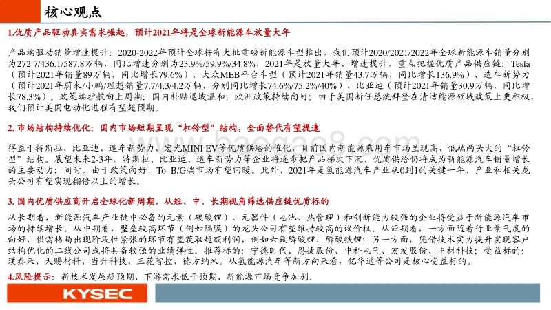 新能源汽车行业2021年度投资策略：全球景气度向上，优质供应链取胜.pdf_第2页
