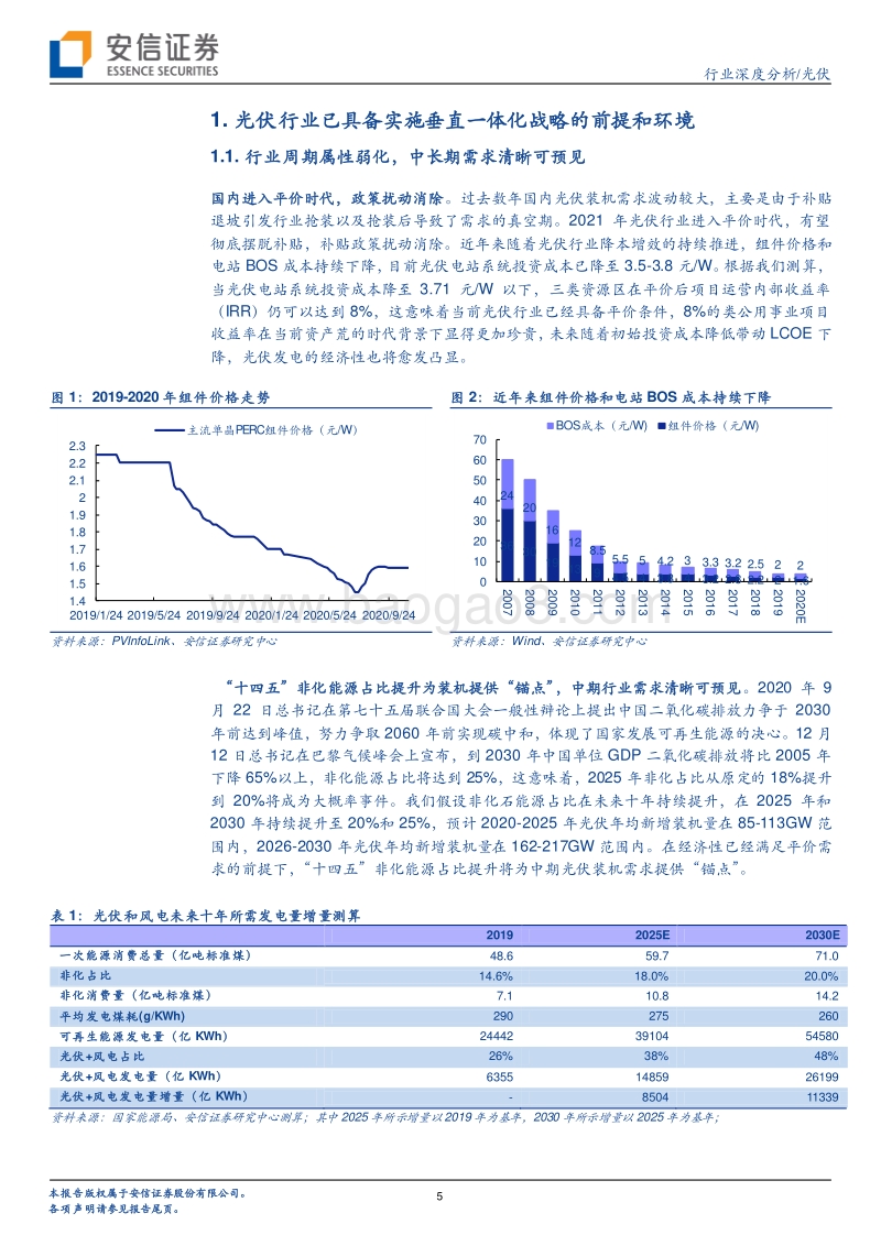 光伏垂直一体化：光伏龙头的利器与进阶之路.pdf_第5页