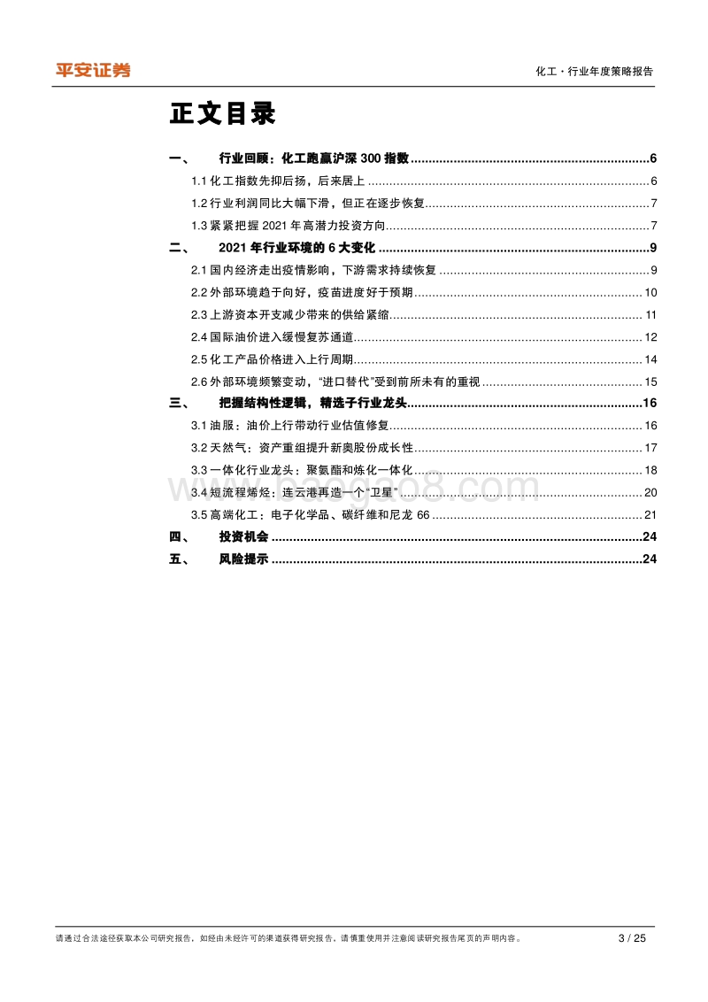 化工行业2021年度策略报告：行业复苏，精选龙头.pdf_第3页
