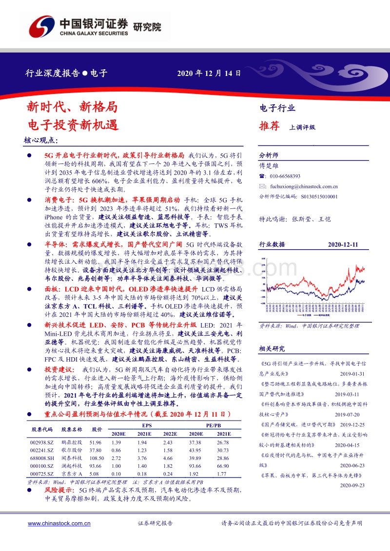 电子行业深度报告：新时代、新格局，电子投资新机遇.pdf_第1页