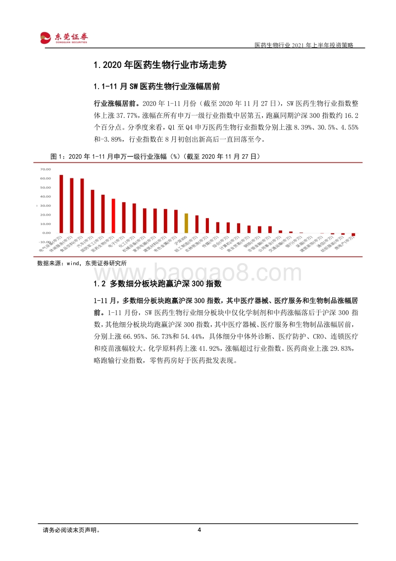 医药生物行业2021年上半年投资策略：短期看复苏+长期看赛道.pdf_第4页