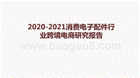 2020-2021消费电子配件行业跨境电商研究报告.pptx
