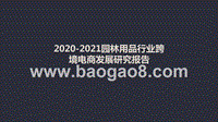 2020-2021园林用品行业跨境电商发展研究报告.pptx