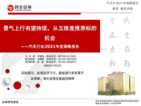 汽车行业2021年度策略报告：景气上行有望持续，从五维度推荐标的机会.pdf