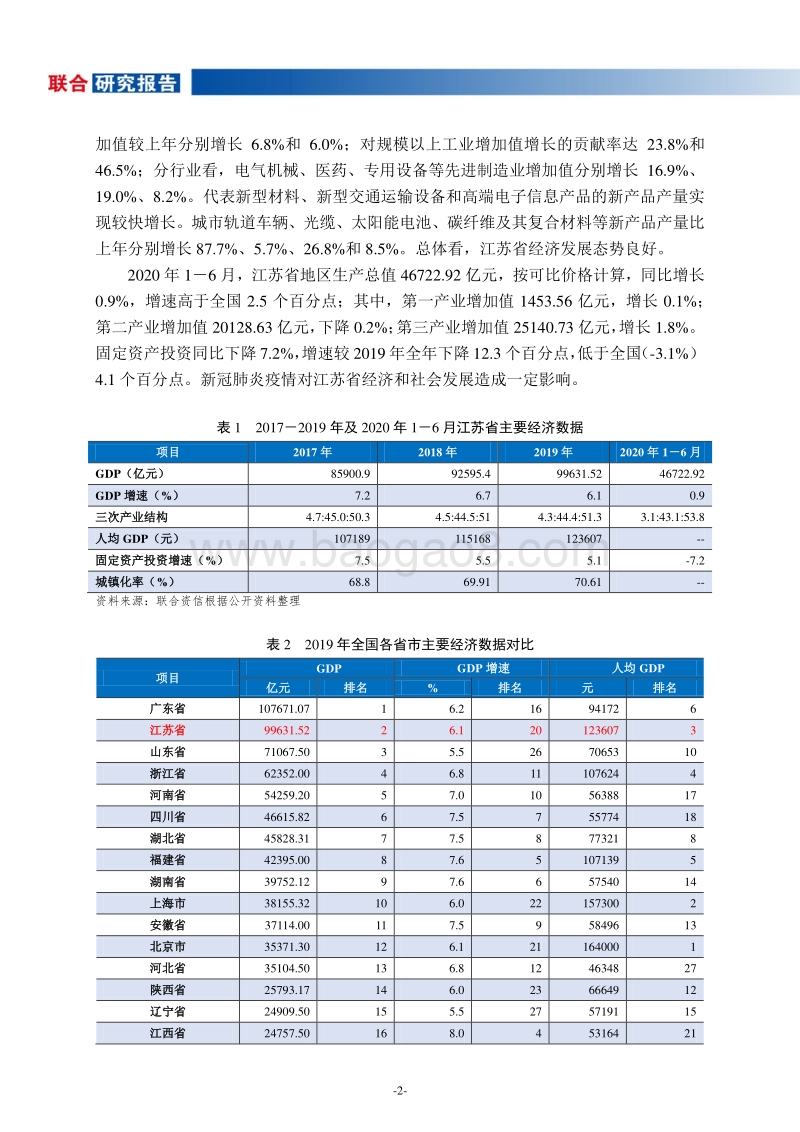 地方政府与城投企业债务风险研究报告：江苏篇之一（区域经济与财政）.pdf_第3页