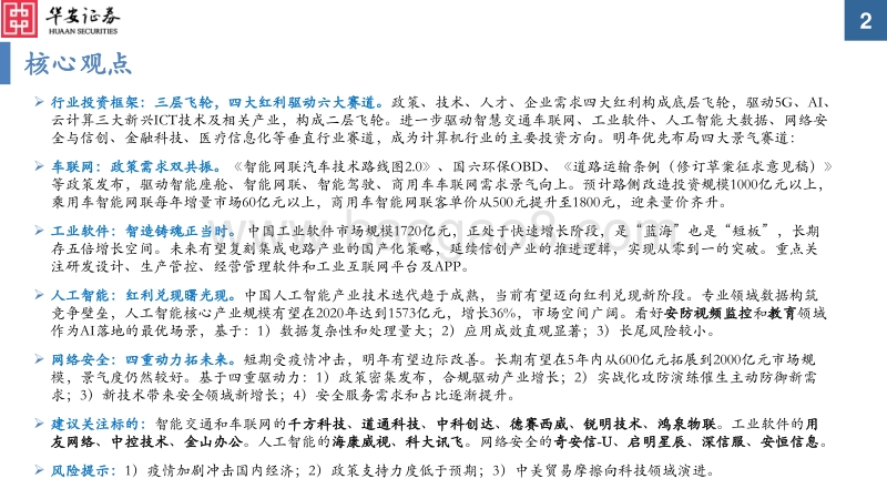 2021年度计算机行业投资策略：四大红利驱动，优选景气赛道.pdf_第2页