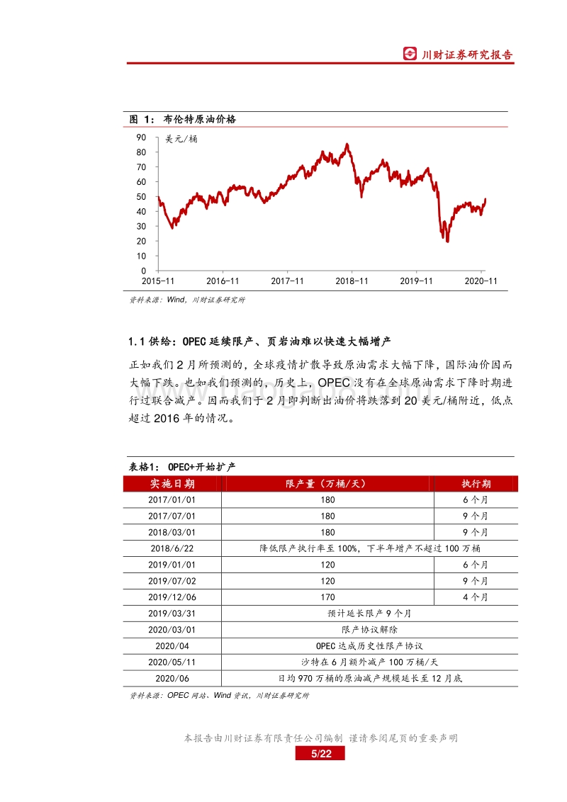2021年石化年度策略报告：关注油气价格反弹带来的机会.pdf_第5页