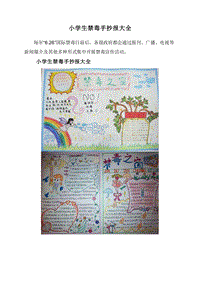 小学生禁毒手抄报大全.doc