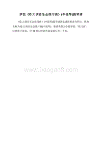 罗拉《G大调音乐会练习曲》(中提琴)提琴谱.doc