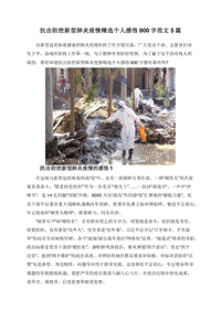 抗击防控新型肺炎疫情精选个人感悟800字范文5篇.doc