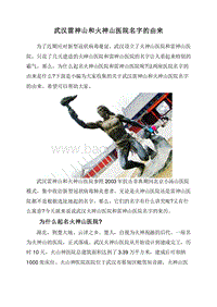 武汉雷神山和火神山医院名字的由来.doc