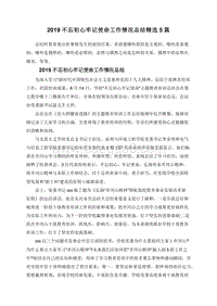2019不忘初心牢记使命工作情况总结精选5篇.doc