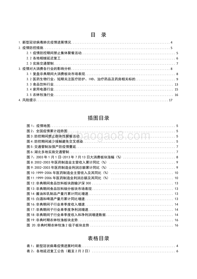 2020新型冠状病毒肺炎疫情对大消费行业影响分析报告.docx_第2页