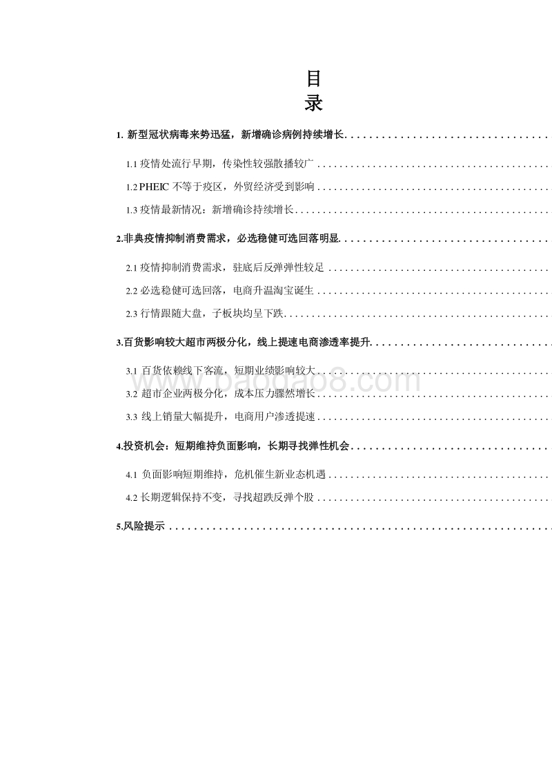 2020新型冠状病毒疫情对零售行业影响分析报告.docx_第2页
