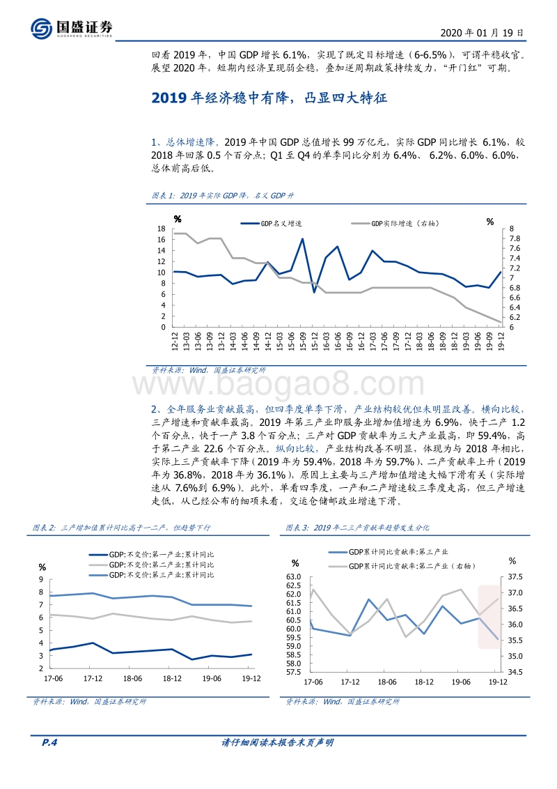 2019经济全面回顾与2020展望：稳字当头.pdf_第4页