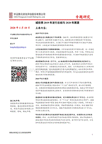 城投债2019年发行总结与2020年展望.pdf