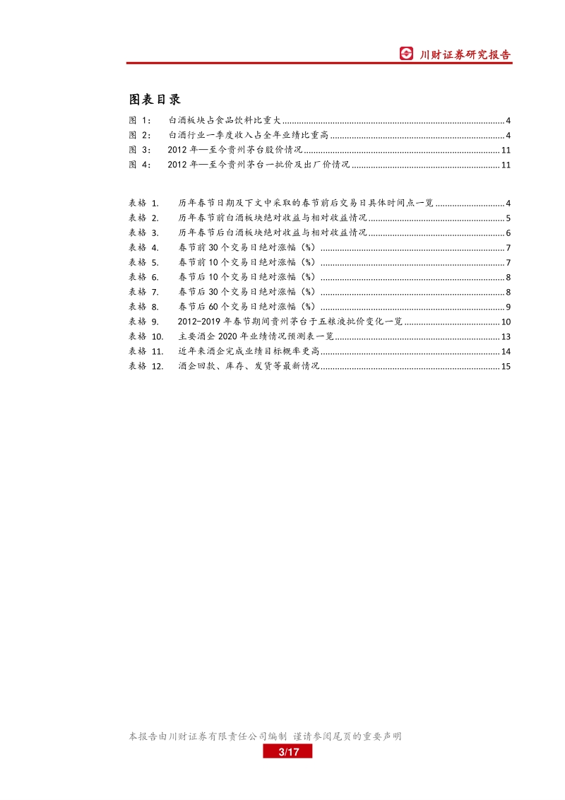 2020年春节专题系列报告（二）：春节前后白酒板块行情回顾及展望.pdf_第3页