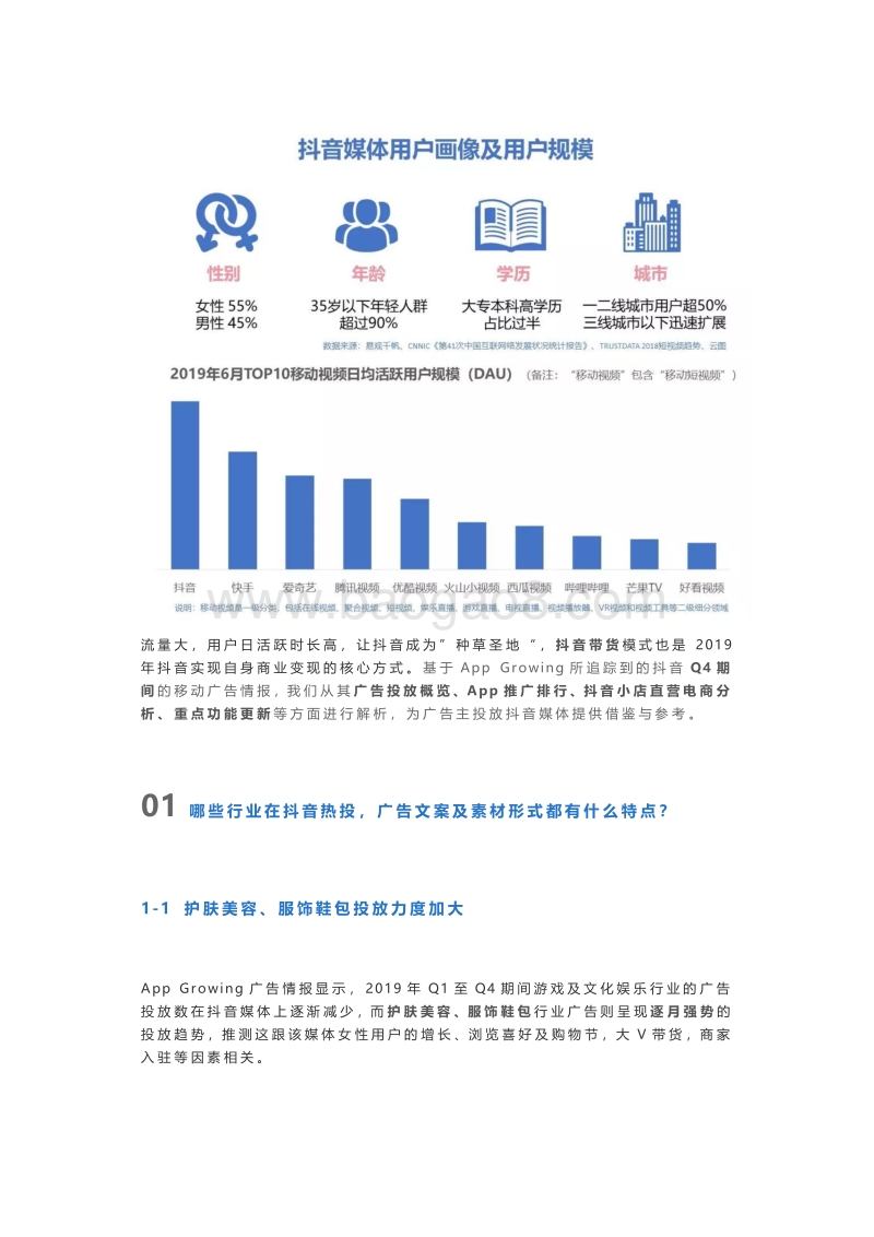 2019年Q4抖音媒体广告投放分析.pdf_第2页