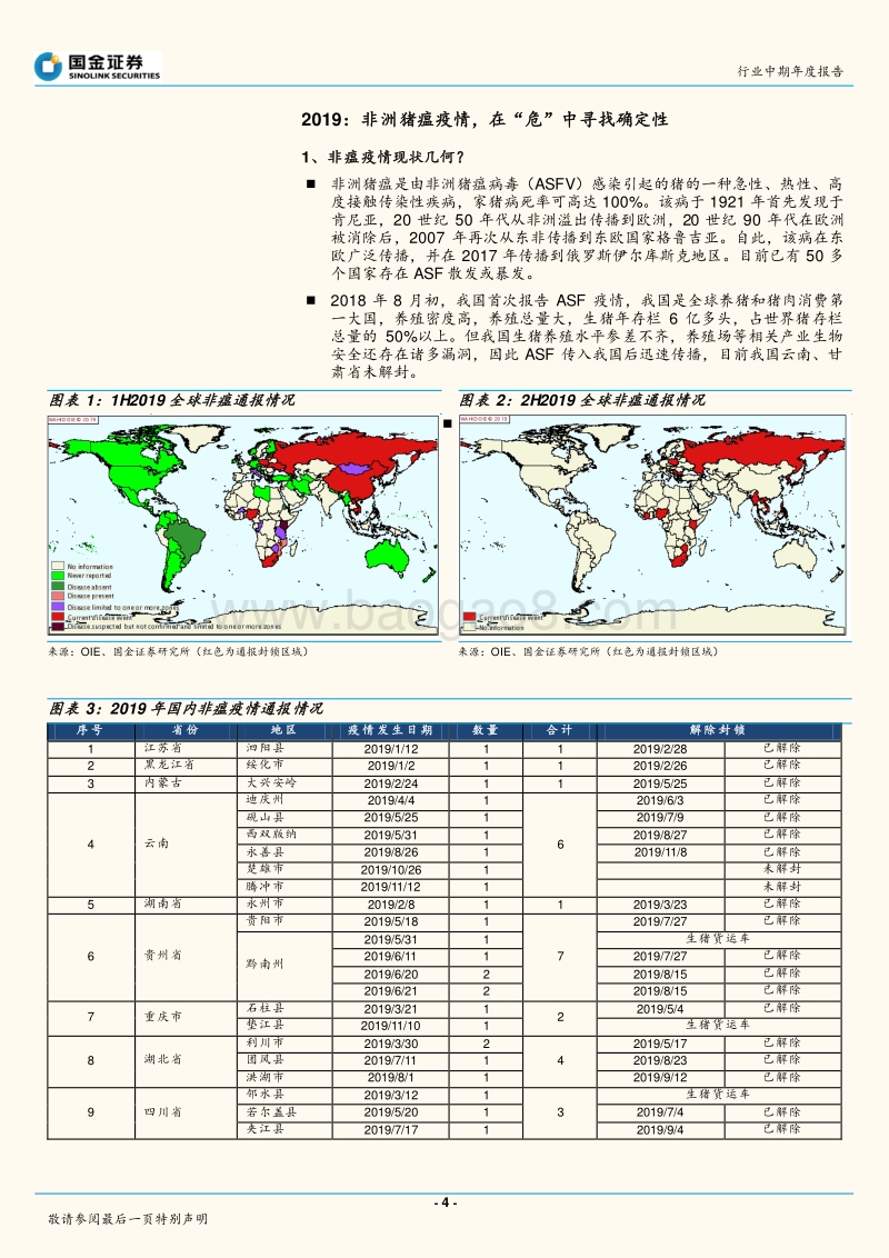 农林牧渔行业研究：非洲猪瘟疫情，在“危”中寻找确定性.pdf_第4页