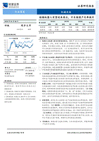 机械设备行业深度：短期机器人有望迎来拐点，中长期国产化率提升.pdf