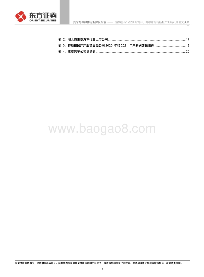 复盘非典汽车行业表现及现阶段投资策略：疫情影响行业利弊均有，继续看好特斯拉产业链及低估龙头公司.pdf_第4页