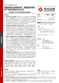 复盘非典汽车行业表现及现阶段投资策略：疫情影响行业利弊均有，继续看好特斯拉产业链及低估龙头公司.pdf