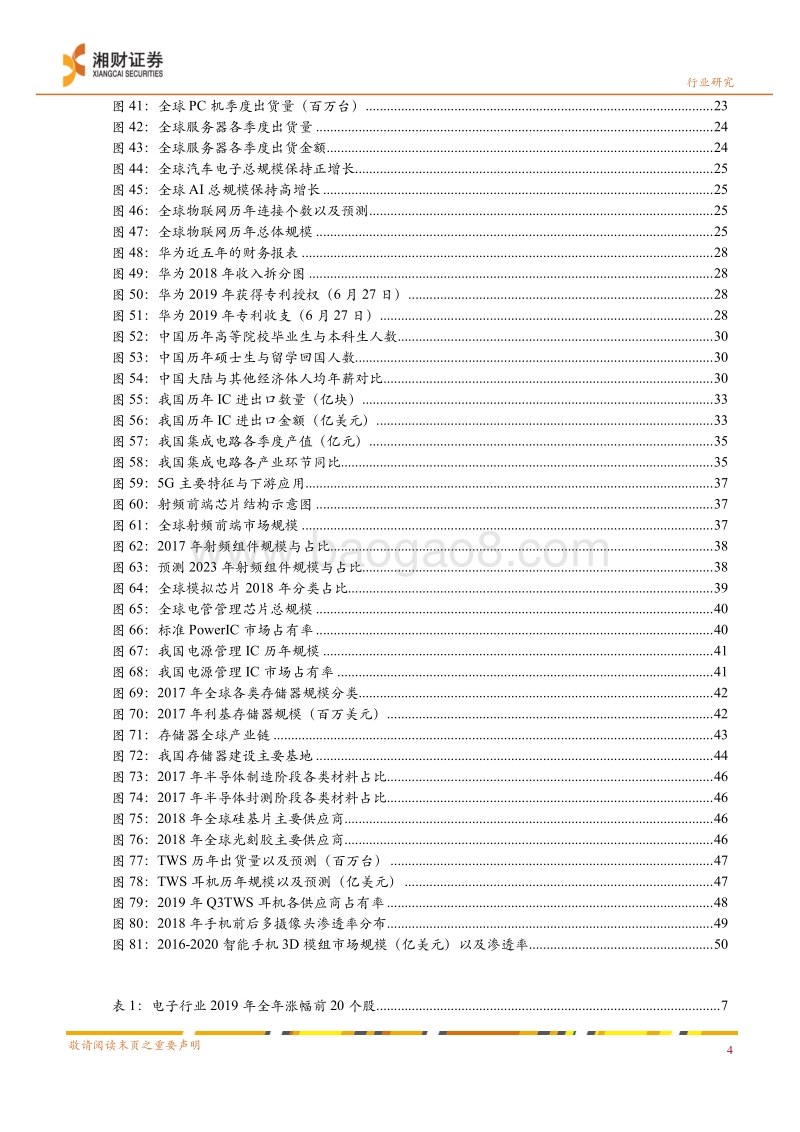 电子行业2020年策略报告：决心不改、前景可期.pdf_第4页
