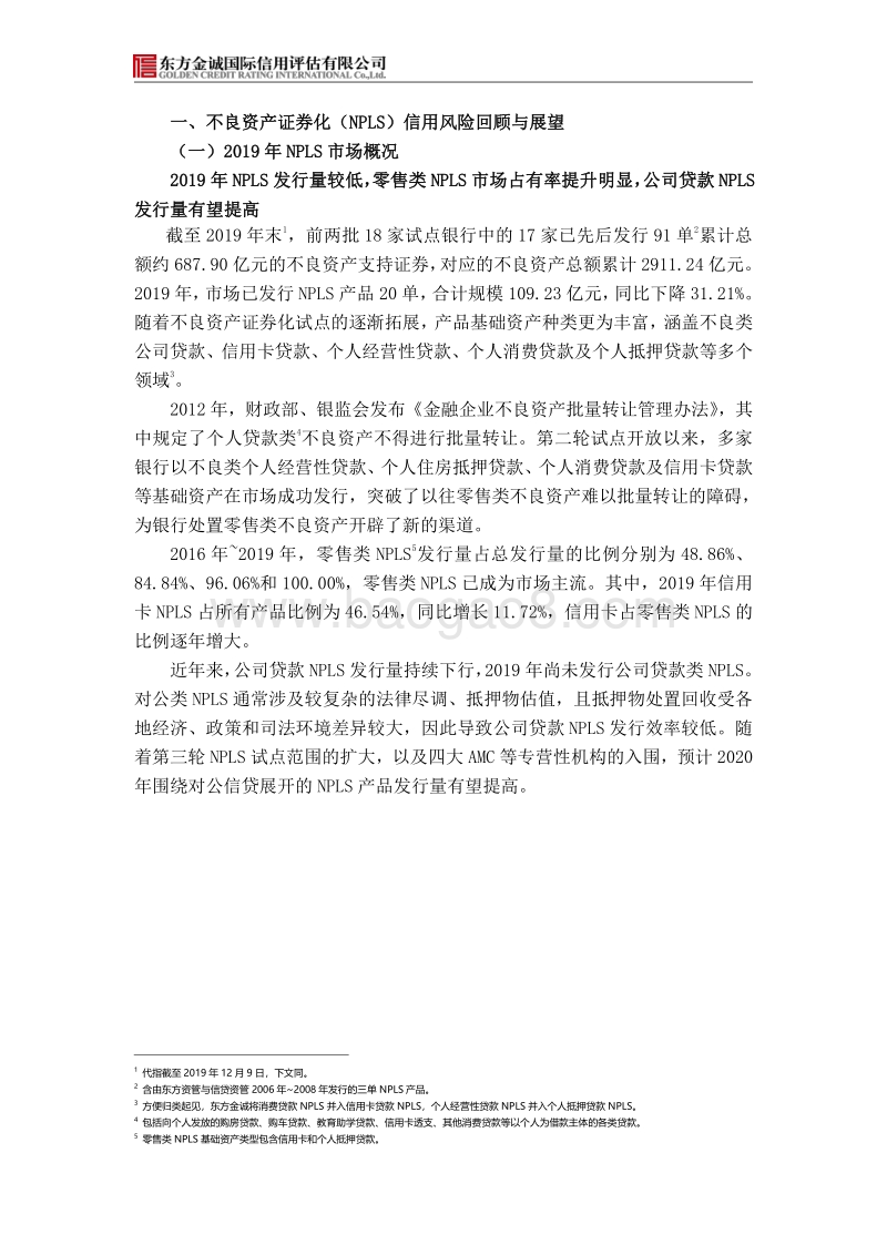 2019年中国NPLS信用风险回顾与2020年展望.pdf_第2页
