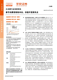 大消费行业深度报告：春节消费受阻短冲击，价值不变抓买点.pdf