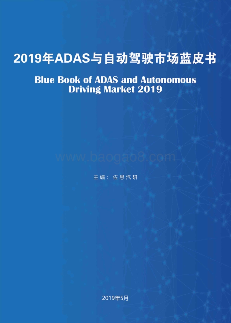 2019年ADAS与自动驾驶市场发展蓝皮书.pdf_第1页