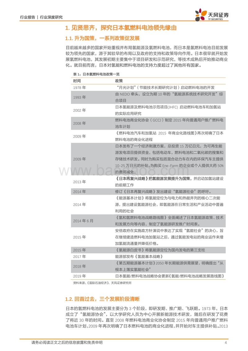 氢能源系列报告之一：由外及中、自上而下看政策，见氢燃料电池广阔前景.pdf_第4页