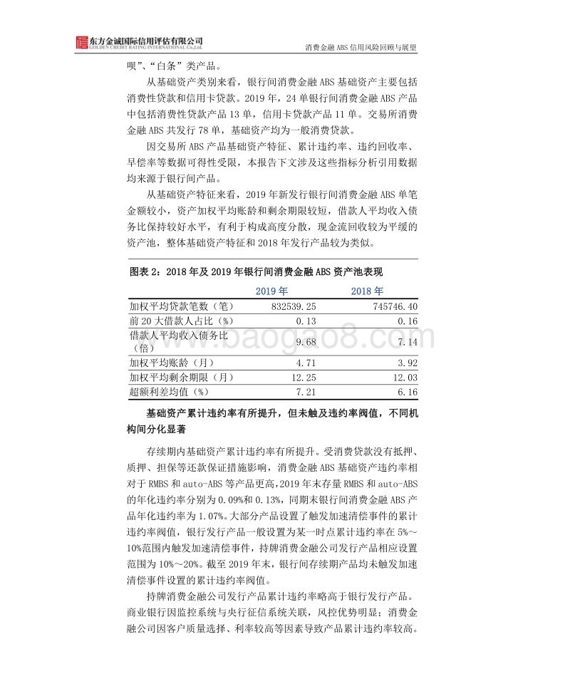 2019年我国消费金融ABS信用风险回顾与2020年展望.pdf_第3页