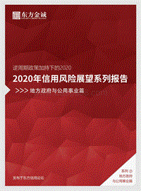 2020年信用风险展望系列报告：地方政府与公用事业篇.pdf