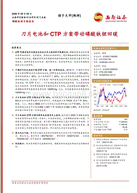 磷酸铁锂专题报告：刀片电池和CTP方案带动磷酸铁锂回暖.pdf
