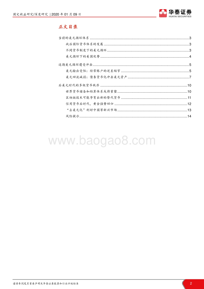 美元循环受阻下的世界货币新格局：美元体系“后时代”.pdf_第2页