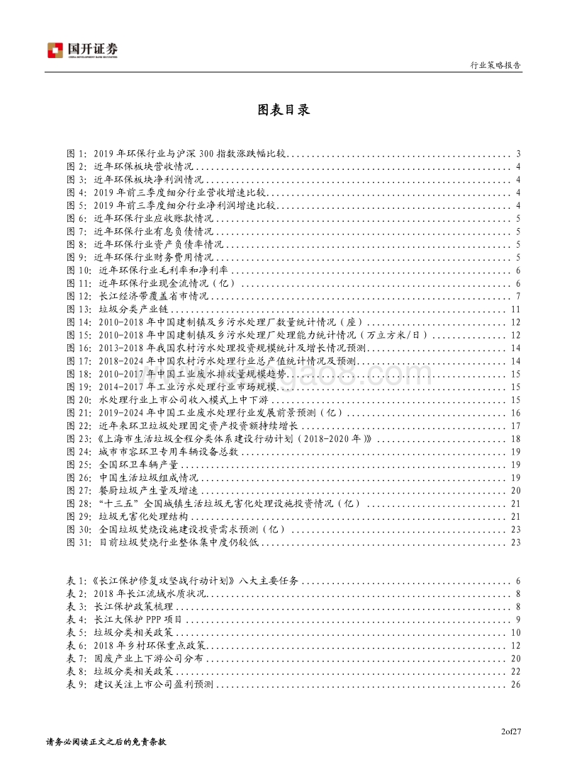2020年环保行业投资策略：长江保护+垃圾分类构筑市场新机遇.pdf_第3页