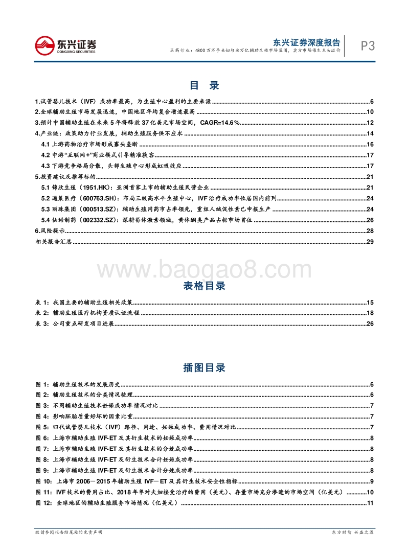 辅助生殖行业专题报告系列之一：医药行业：4800万不孕夫妇勾画万亿辅助生殖市场蓝图，卖方市场催生龙头溢价.pdf_第3页