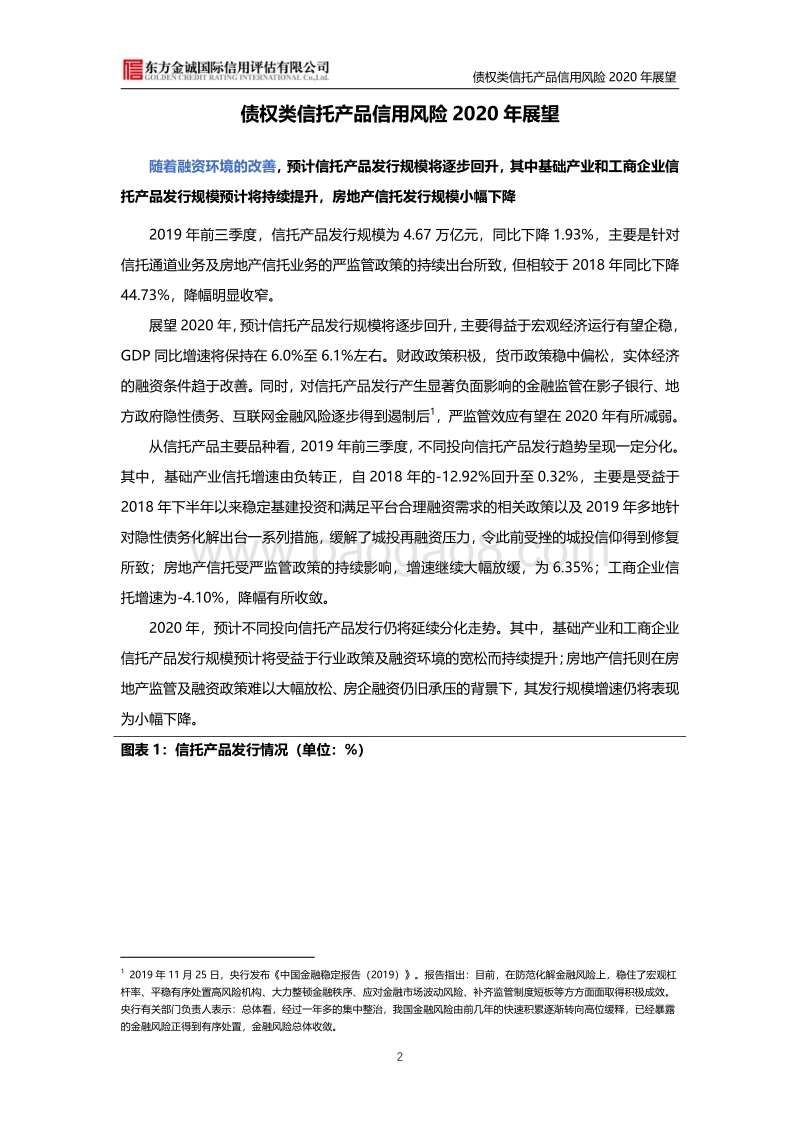 债权类信托产品信用风险2020年展望.pdf_第2页