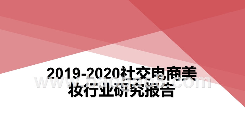 2019-2020社交电商美妆行业研究报告.pptx_第1页