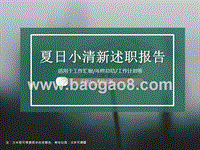 2020年小清新述职报告工作汇报年终总结工作计划PPT模板.ppt