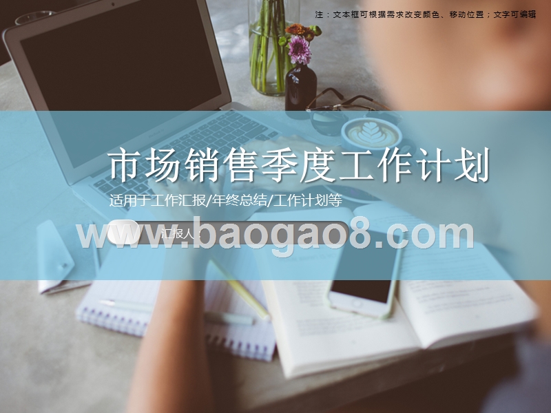 2020市场销售季度工作计划PPT模板.ppt_第1页
