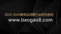 2019-2020奢侈品消费行业研究报告.pptx