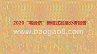 2020“宅经济”新模式发展分析报告.pptx