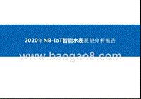 2020年NB-IoT智能水表展望分析报告.pptx
