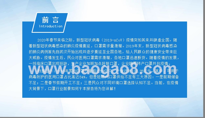 2020年中国口罩行业市场前景研究报告.pptx_第2页