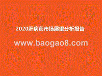 2020肝病药市场展望分析报告.pptx